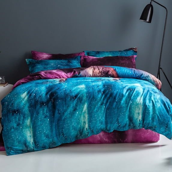 SIELUNO European Bedding Double Bed Set 3D Printed King Size Duvet Cover Sets With Pillowcase