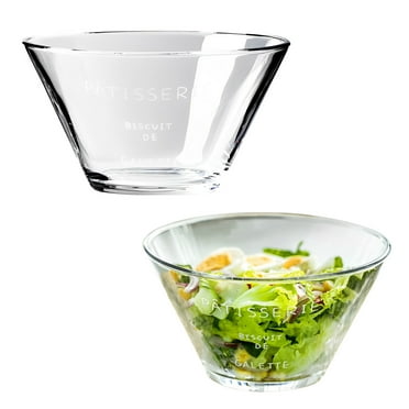 Qeeadeea Glass Cereal Bowls, 6" Miso Soup Bowls, Porcelain Bowl, Microwave Safe Bowls-A-Set of 2