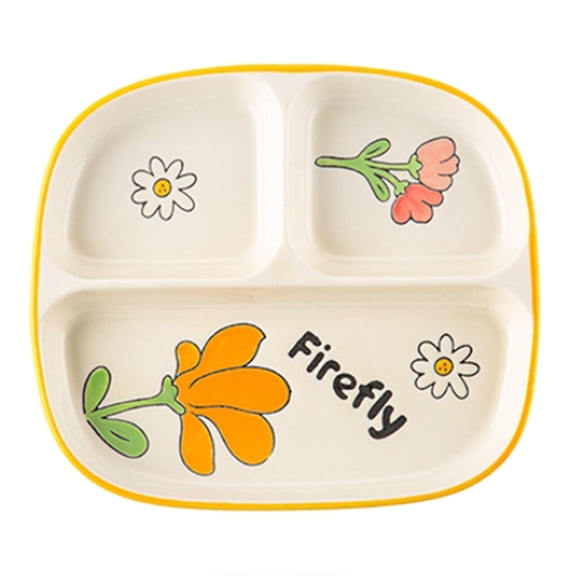 SIELUNO Portion Control Plates,Ceramic Portion Control Plate for Home,Breakfast Plate