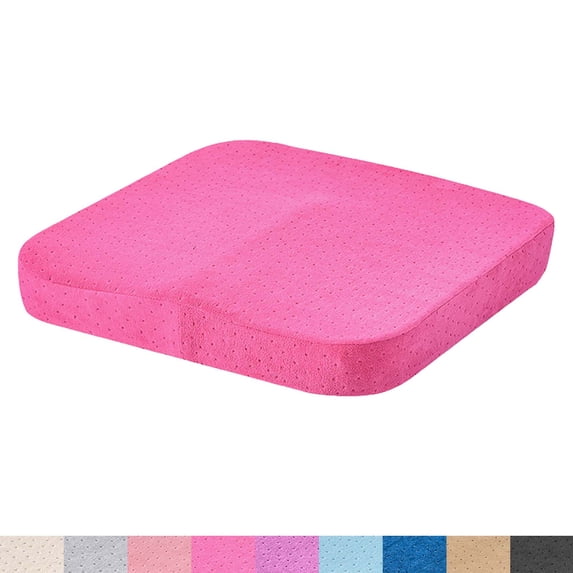 SIELUNO Seat Cushion Memory Foam Butt Cushion For Office/Home Desk Gaming Chair, Sciatica Pain Relief Cushion