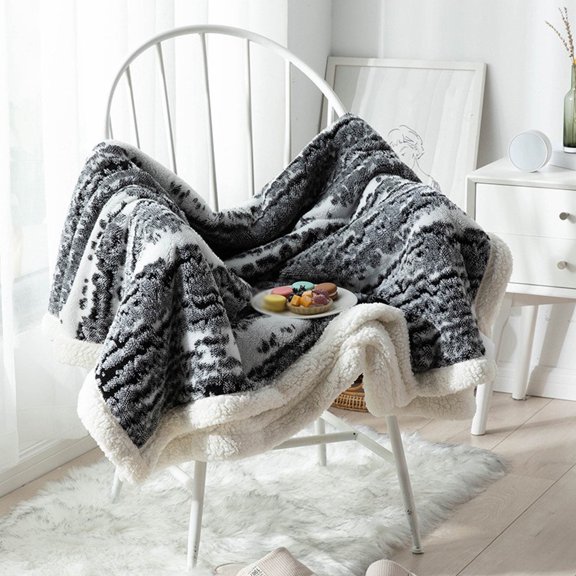 SIELUNO Soft Cosy Sherpa Fleece Blanket Fluffy Thick Blankets for Sofas Bedroom Thermal Throw Blanket for Home