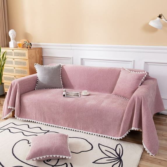 SIELUNO Universal Sofa Slipcover,Couch Sofa Cover 1 Piece Soft Thick Washable Furniture Protector for Living Room