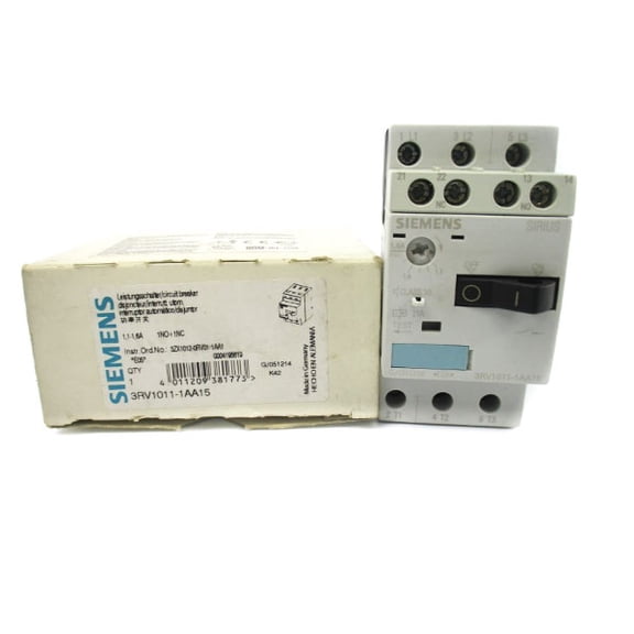 SIEMENS 3RV1011-1AA15 600V 1.1-1.6A NSMP