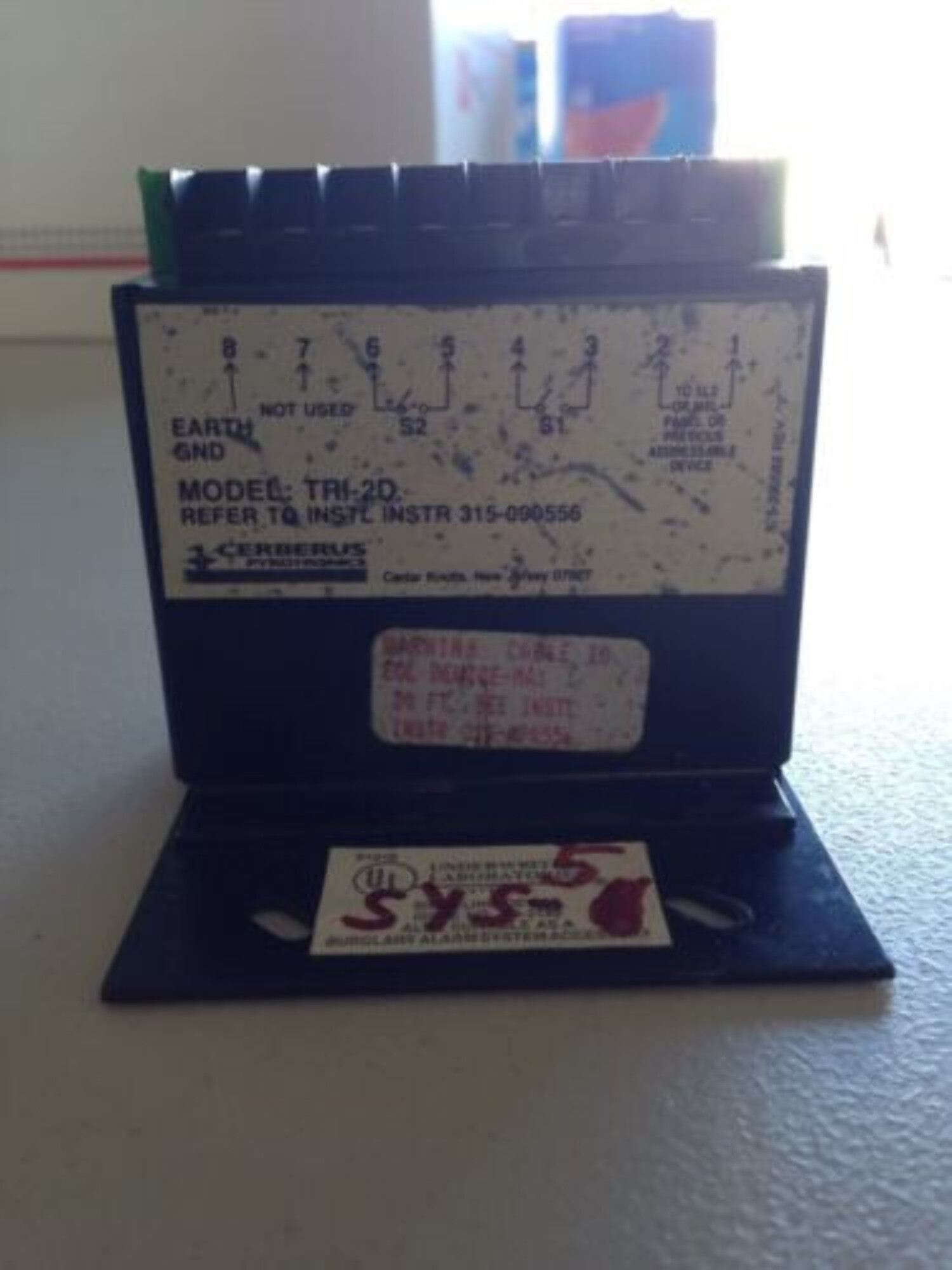 SIEMENS CERBERUS PYROTRONICS TRI-2D FIRE ALARM INTELLIGENT INTERFACE ...