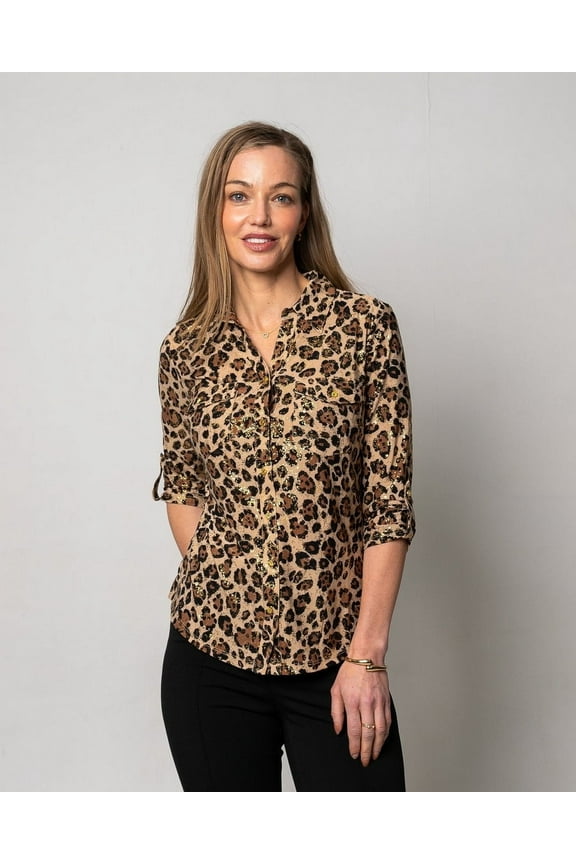 SIENNA LEOPARD PRINT BLOUSE