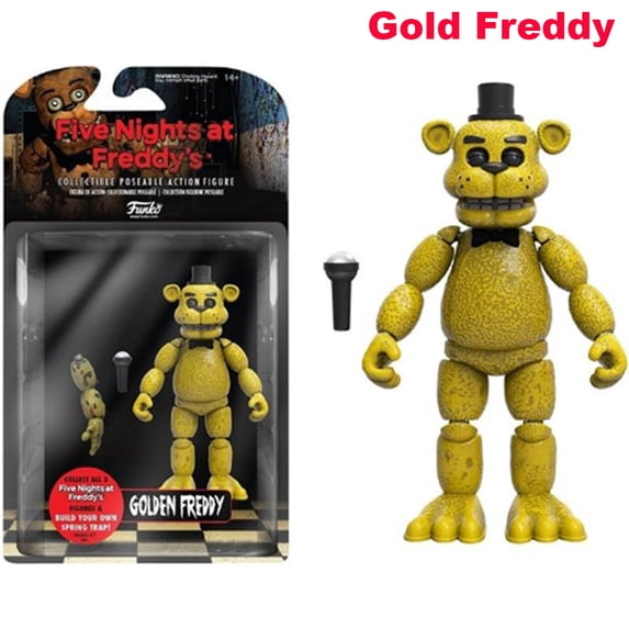 SIENTICE Five Nights at Freddy's FNAF Articulated Action Figure birthday Xmas Gift/Gold Freddy