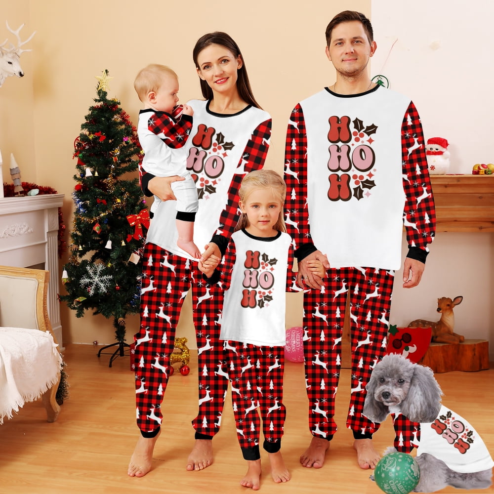 SIENTICE Personalized Family Christmas Christmas Lounge Pajamas Matching Christmas Pajamas Sets for Mom and Dad Baby Pajamas Men 3XL Walmart