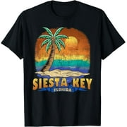SIESTA KEY FLORIDA | Vintage Distressed Souvenir T-Shirt Black