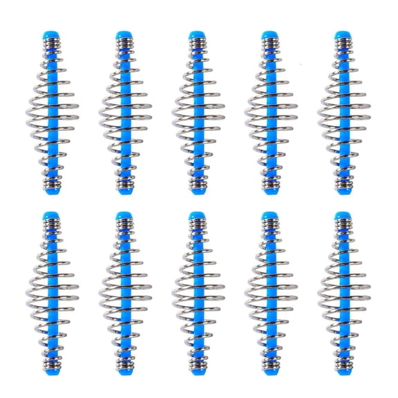 SIEYIO 10/30Pcs Baits Thrower Feeder Coils Inline Methods Fishing Tackle Baits Thrower