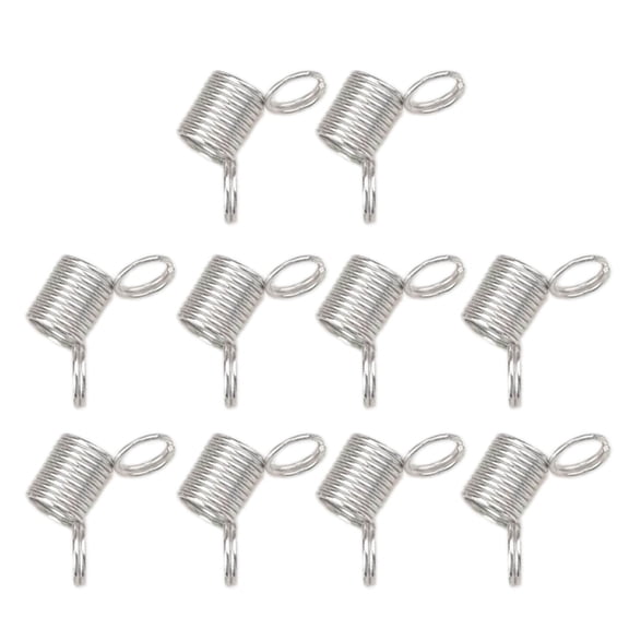SIEYIO 10 Pcs Stainless Steel Bead Stop Spring Clamps Creative Bead Line End Clasps