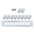 thumbnail image 1 of SIEYIO 10 Port CAT6 RJ45 Pass-Thru Patch Panel with Mounting Bracket for Keystone Jacks, 1 of 11