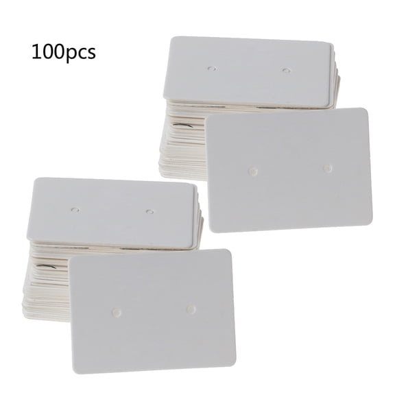 SIEYIO 100 Pcs/set Rectangle Earrings Gift Tags Kraft Paper Gift Tags Labels for DIY Crafts Wedding Christmas Valentine' Gift