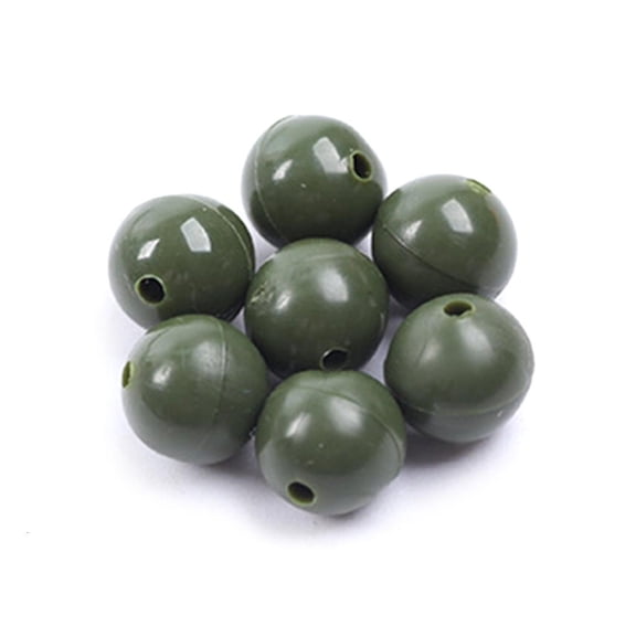 SIEYIO 100Pcs Fishing Baits Eggs Rig Beads Tackle Lures Accessory Fishing Shock Beads Soft Plastic Round Fishing Shock Beads