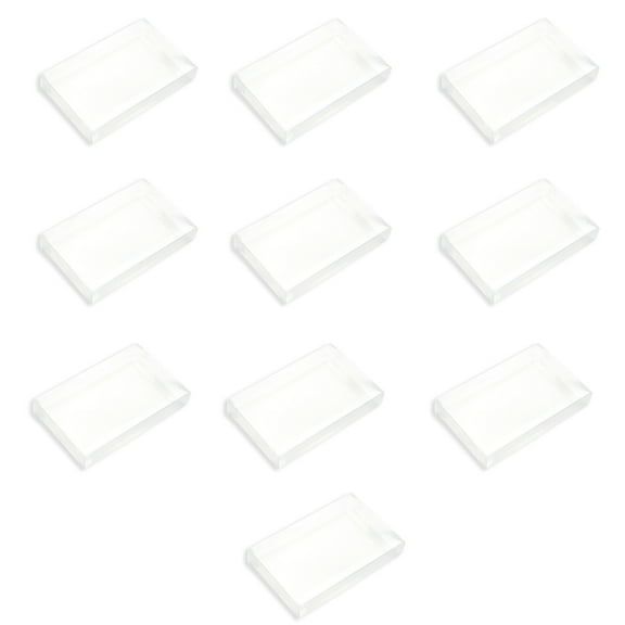 SIEYIO 10PCS Dust Cover Game Card Protections Box for SNES Plastic PET Protectors Skin