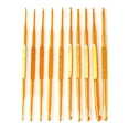 thumbnail image 1 of SIEYIO 10Pcs Golden Aluminum Double End Crochet Hook Knitting Needle Set Weave Craft, 1 of 8