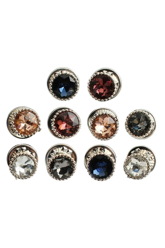 10Pcs Seam-free Buttons Nail Free Brooches Safety Buckles Pins Clothes Shawl Invisible Buttons Birthday Gift for Women