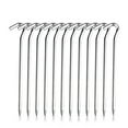 thumbnail image 1 of SIEYIO 12 Pcs Metal Heavy Duty Camping Pegs Anchors Stakes Tent Canopy Stakes for Pitching Camping Tent, Canopies Durbable, 1 of 7
