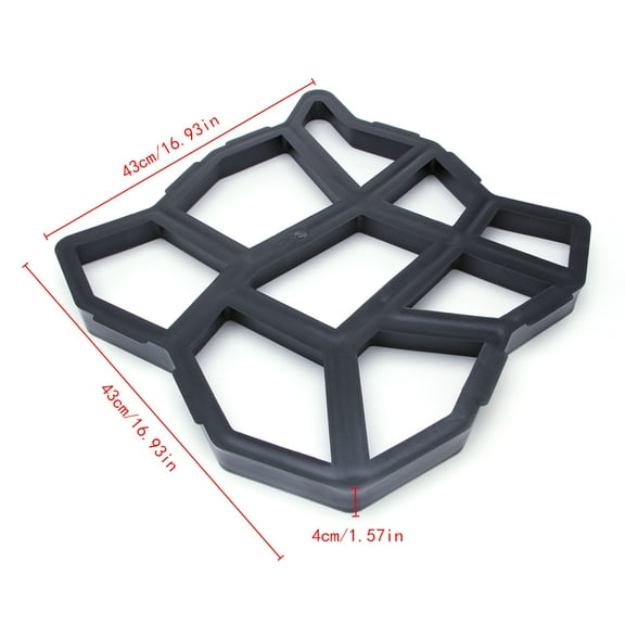 SIEYIO 1Pc DIY Garden Walk Mould Make Driveway Paving Brick Patio Concrete Slabs for Pa
