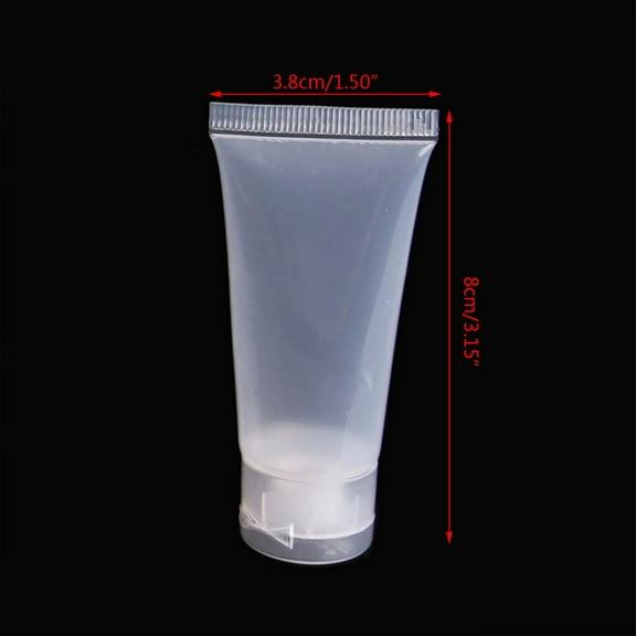 SIEYIO 1Pc Empty Plastic Portable Tubes Squeeze Cosmetic Cream Lotion Travel Bottle