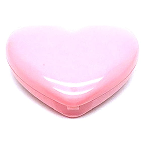 SIEYIO 1Pcs DIY Empty Eyeshadow Box Mini Heart Shape Mirror Lip Stick Container Cases