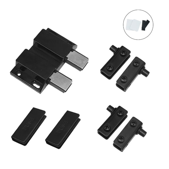 SIEYIO 1Set Magnetic Glass Cabinet Hinges Household Fixing Gadget Equipment for Window Wall Door Decoration Accessory