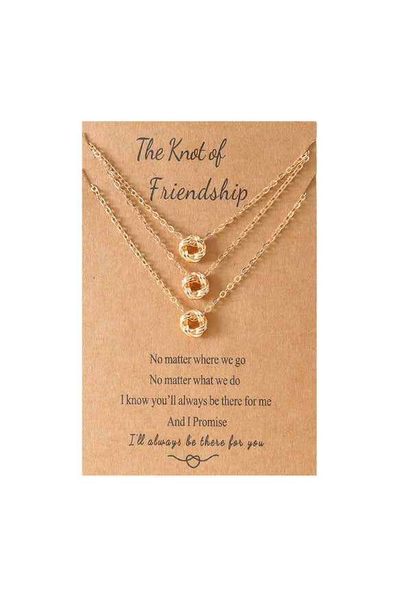 2/3 Packs Knot Necklaces Best Friend Forever Friendship Pendant Necklace