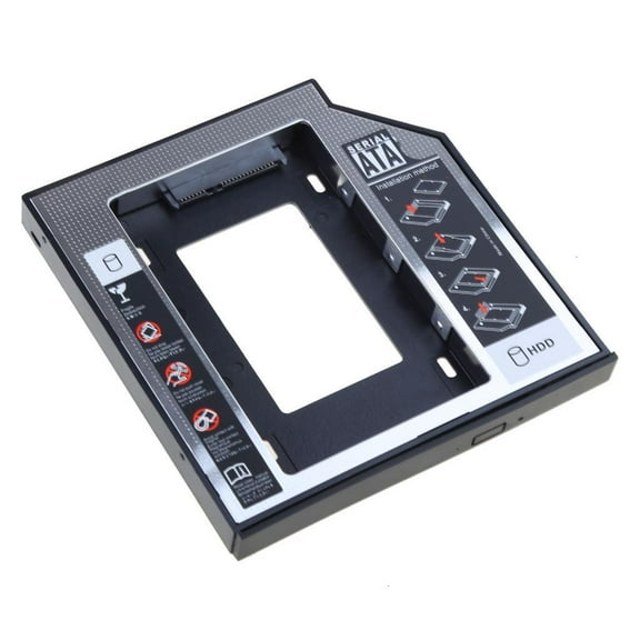 SIEYIO 2nd 2.5'' Sata HDD SSD Hard Drive Disk DVD CD ROM Optical SuperDrive Caddy Tray