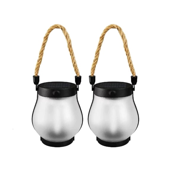 SIEYIO 2-Pack Solar Flame Lights - Two Modes, Rechargeable Waterproof Garden Torches for Pathway/Patio/Yard Decor