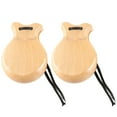 thumbnail image 1 of SIEYIO 2 Pcs Spanish Castanets with String Wooden Hand Percussion Music Instrument, 1 of 11
