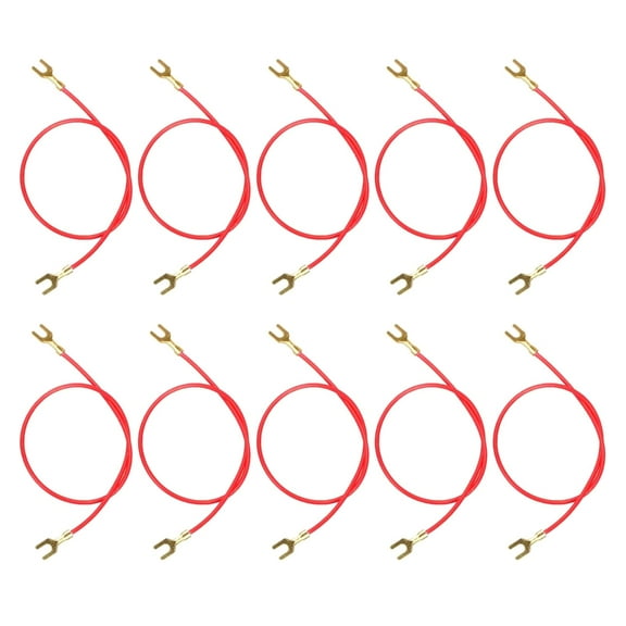 SIEYIO 20cm Copper Wire U-shaped Fork Experiment Lead Cable for Physics Classroom Teaching Aids