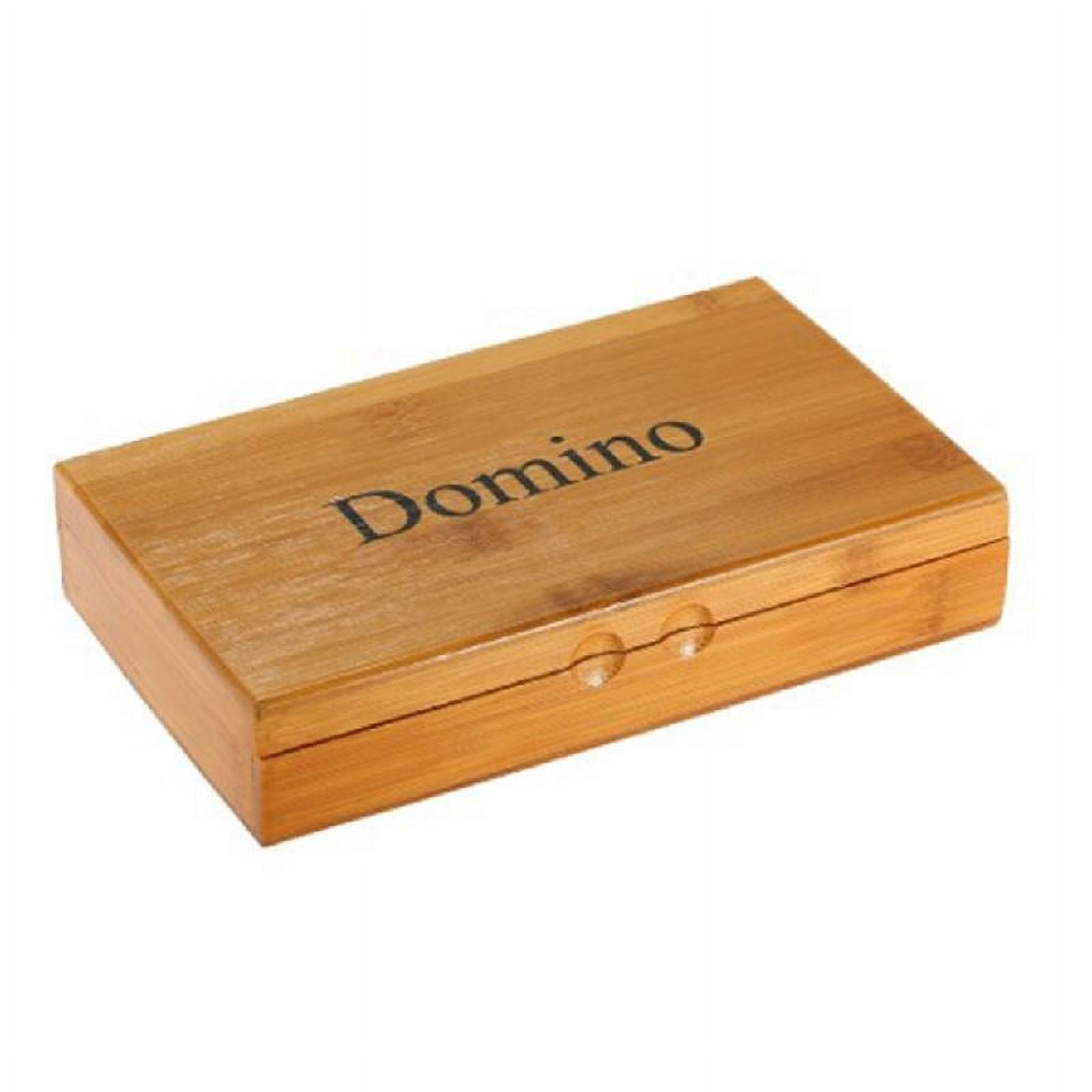 SIEYIO 28Pcs Square Dominoes Board Game with Wood Case Travel Funny Table Game Toy