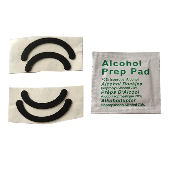 SIEYIO 2Sets for Pebble Mouse Feet Sticker Mouse Skate Pad Glides Curved Edge