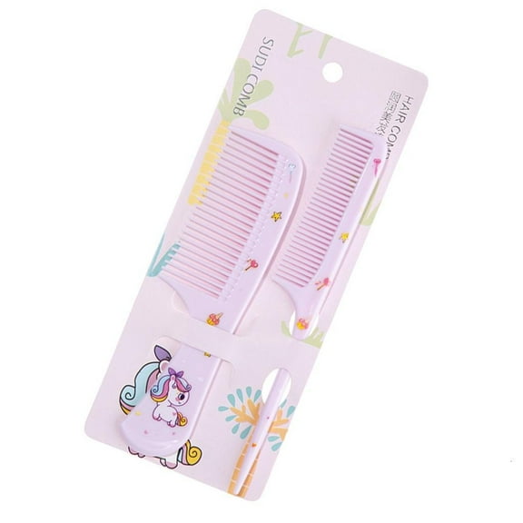 SIEYIO 2pcs Kids Hair Combs Set Cartoon Children Hairdressing Comb with Pointed Tail Comb Parting Comb Wide Teeth Comb