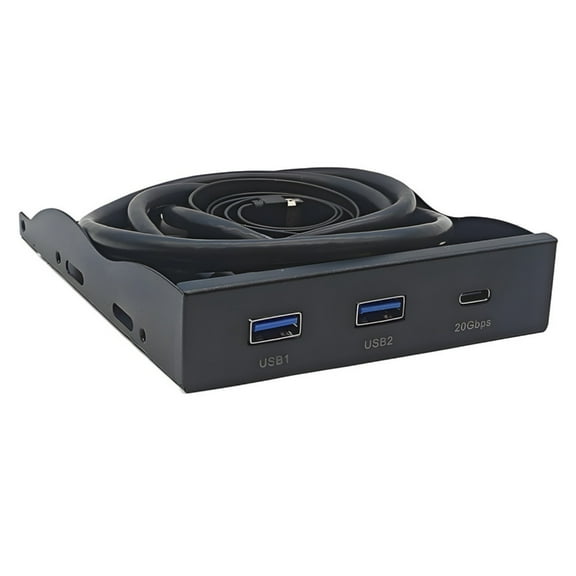SIEYIO 3.5inch Drive Bay Front Panel with 19Pin to USB 3.2 and Type C Port