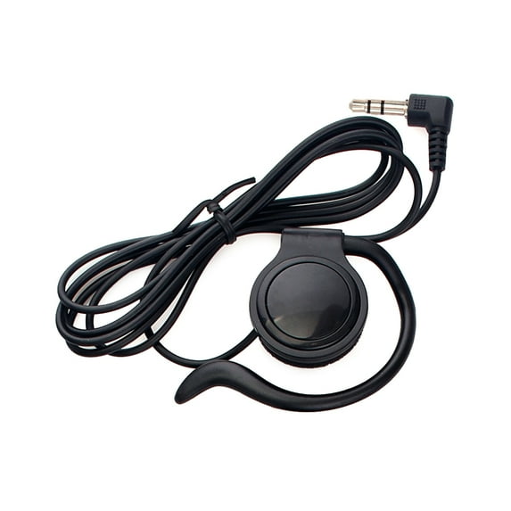 SIEYIO 3.5mm Receive Listen Only Earpiece G-shape Soft Ear Hook Earpiece Headset