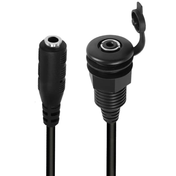 SIEYIO 3.5mm TRS Stereo Panel Mount Cable With Threaded Lock For High Fidelitys Sound Transmission And Dustproof Design