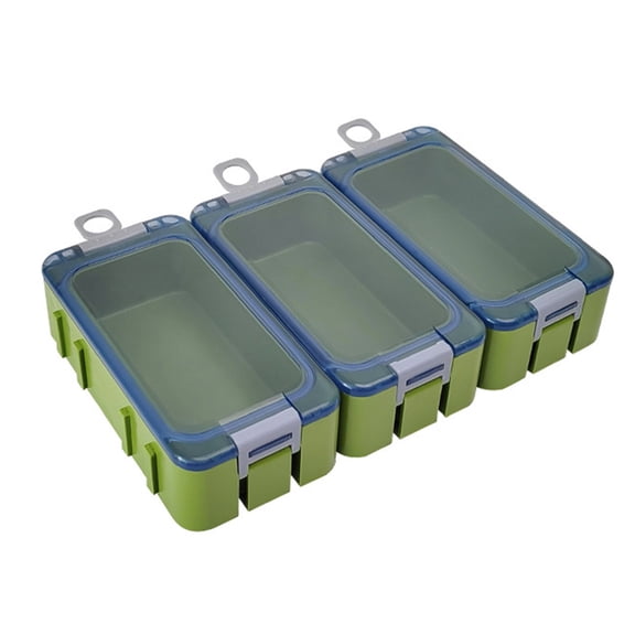 SIEYIO 3Pcs Small Plastic Tackle Box Waterproofs Luminously Fishing Accessory Box Portable Sea Fishing Tackle Box Easy to Carry