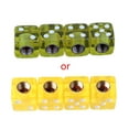 thumbnail image 1 of SIEYIO 4 Pcs Car Truck Motocycle Cool Dice Shape Wheel Tire for Valve Stem Cover Cap,7 Colors Optional, 1 of 20