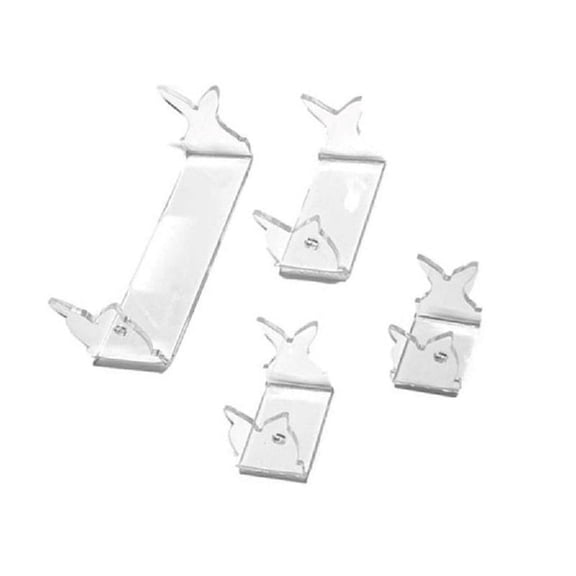 SIEYIO 4 Pcs Clear Acrylic Fishing Lures Easels Fishing Lure Display Holder for Baits Lure Display Shelf Set Accessories Decor