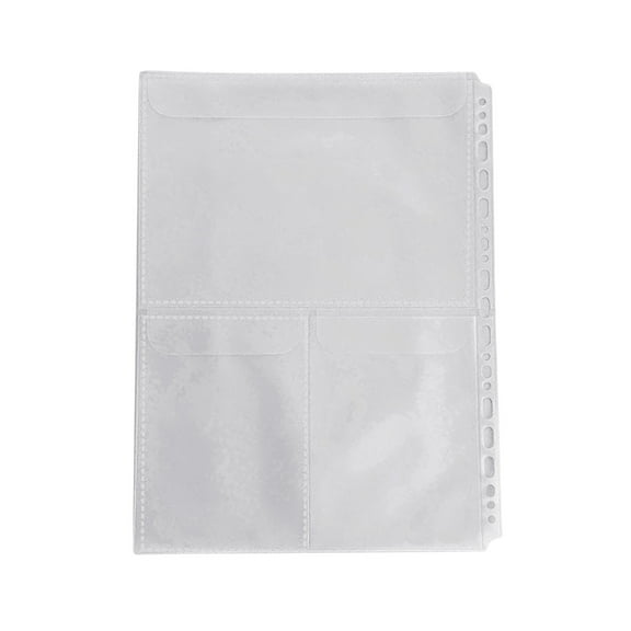 SIEYIO 4 Rings Binder Folder Expandable Document Binder Folder Clear PVC Binder Sleeve