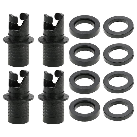 SIEYIO 4Pcs Inflatable Kayak Air Valves Adapter Kayak Air Valves Connector Boats Foot Pump Hose Adapter Air Valves Nozzle