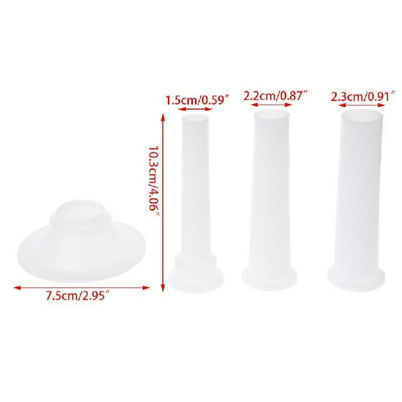 SIEYIO 4Pcs Sausage Filling Stuffing Tube For Handmade Meat Grinder Stuffer 10#