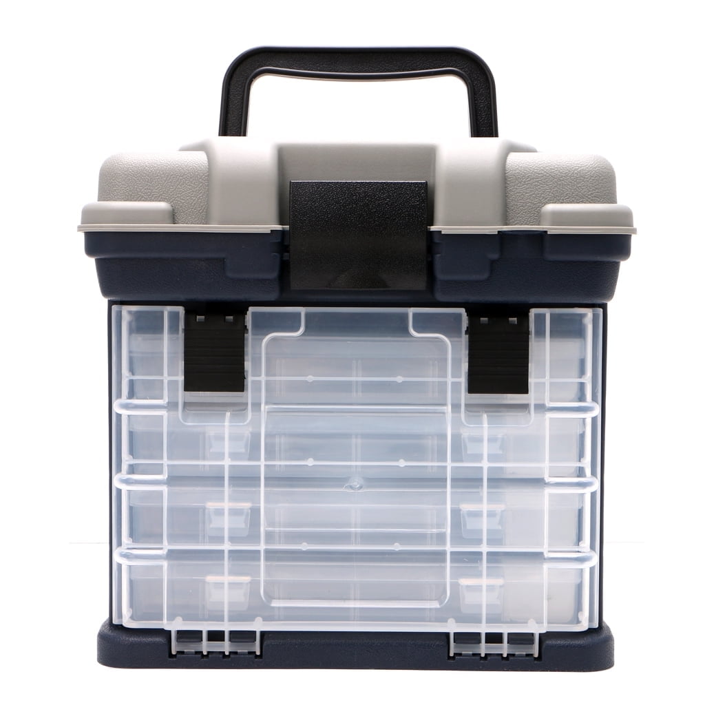 SIEYIO 5 Layer Fishing Tackle Box Plastic Handle Fishing Box Carp Fishing Tools