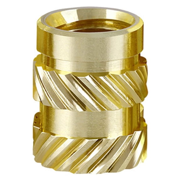 SIEYIO 50PcsBrass Nut Threaded Rod M3 M4 M5 Insert Knurled Nuts Brass Hot Melt Inset Heating Molding Copper Thread Inserts Nuts