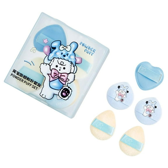 SIEYIO 5pcs Triangle Powder Puff Face Makeup For Smooth Blending And Concealer