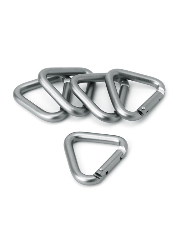 5pcs/set for Triangle Carabiner Aluminum Alloy Keychain Snap Clip Hook Buckle Screw Lock for Rock Climbing High-altitude