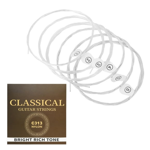 SIEYIO 6Pcs Folk Guitar Nylon String .028-.043 Acoustics Guitar Strings Durability