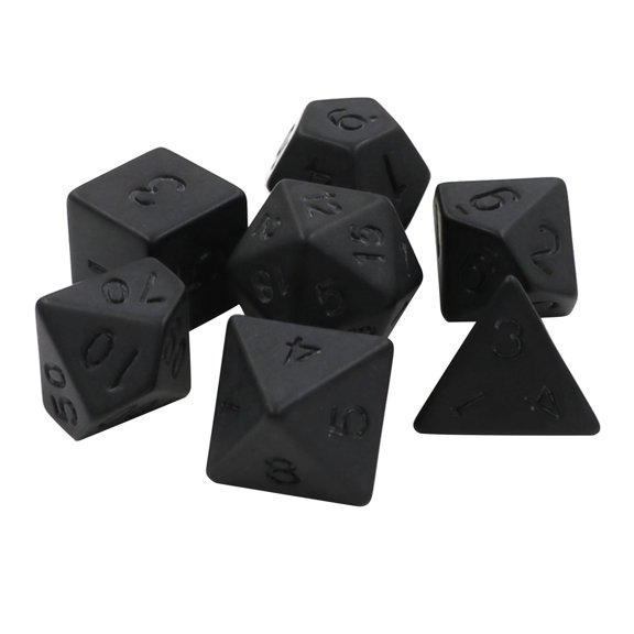 SIEYIO 7Pcs/pack Acrylic D4 D6 D8 D10 D12 D20 Game Props Educational Toys Digital Dices