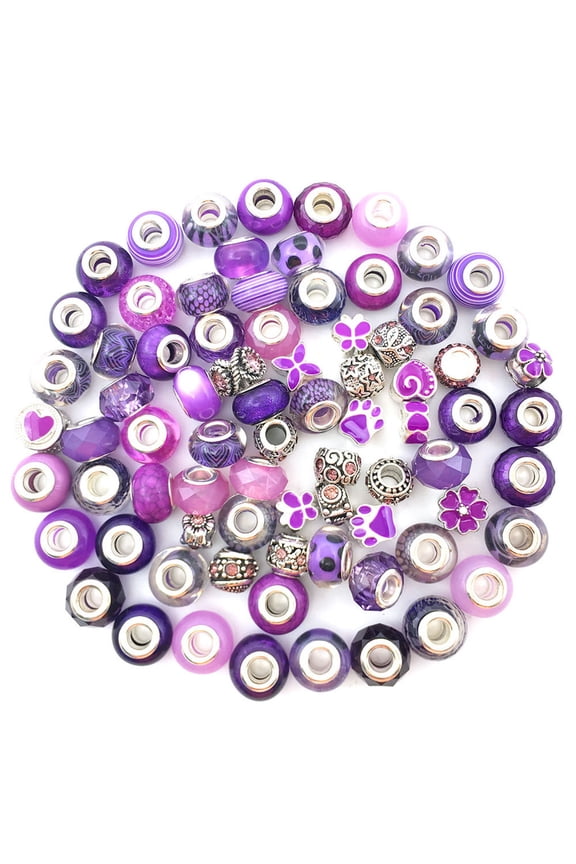 80 Pcs Red Imitation Glass European Large Hole Beads for Rhinestone Spacer Pendant Beaded Diy Handicraft Bracelet Making