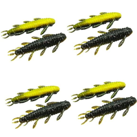 SIEYIO 8Pcs Wacky Rigs Worms Baits Wacky Worms Fishing Lures Bass Fishing Wacky Rigs